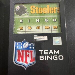 New Opened NFL Team Bingo Game Pittsburgh Steelers.  Never used